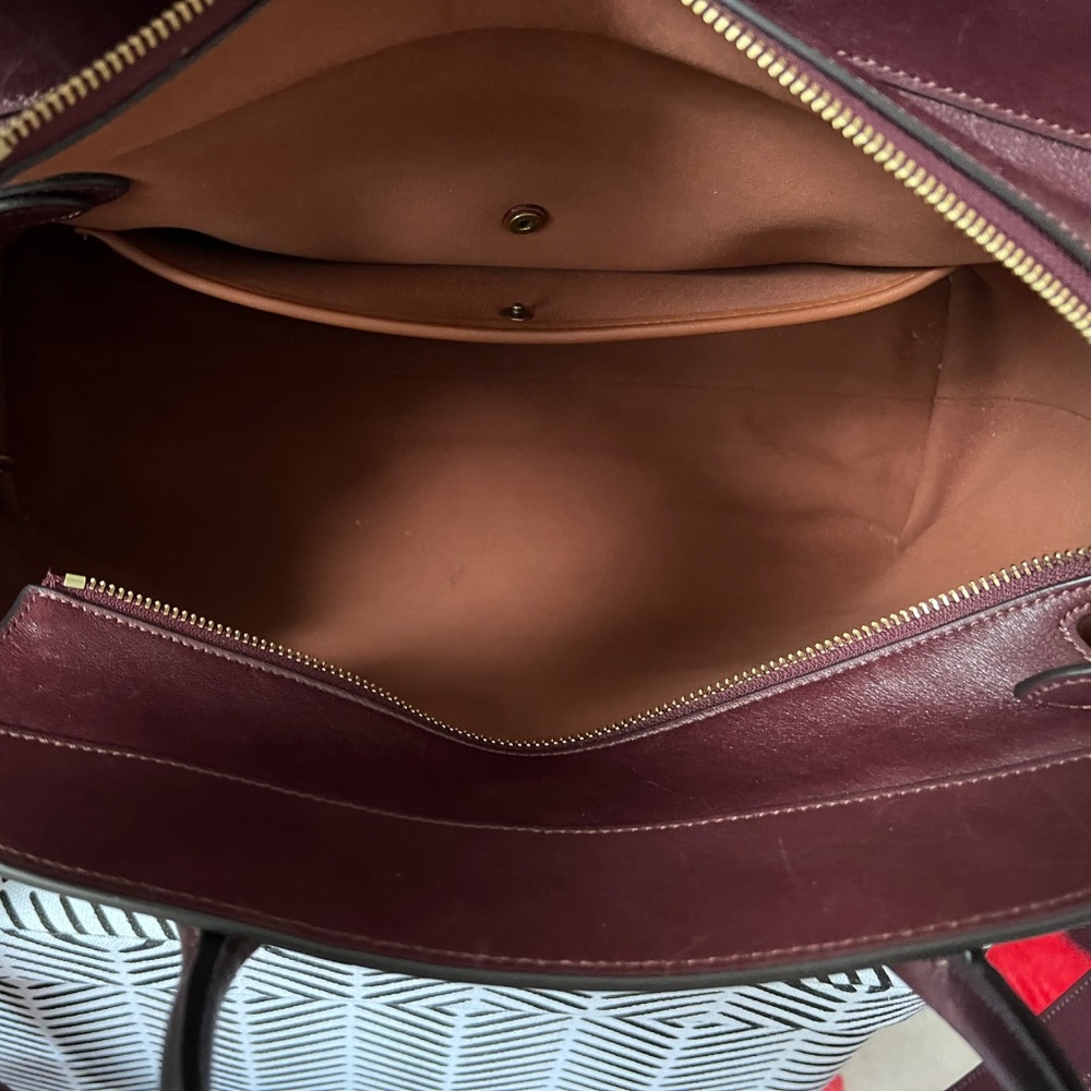 Coach Soft Empire Carryall Bag 40 In Merlot - Picture 6 of 14